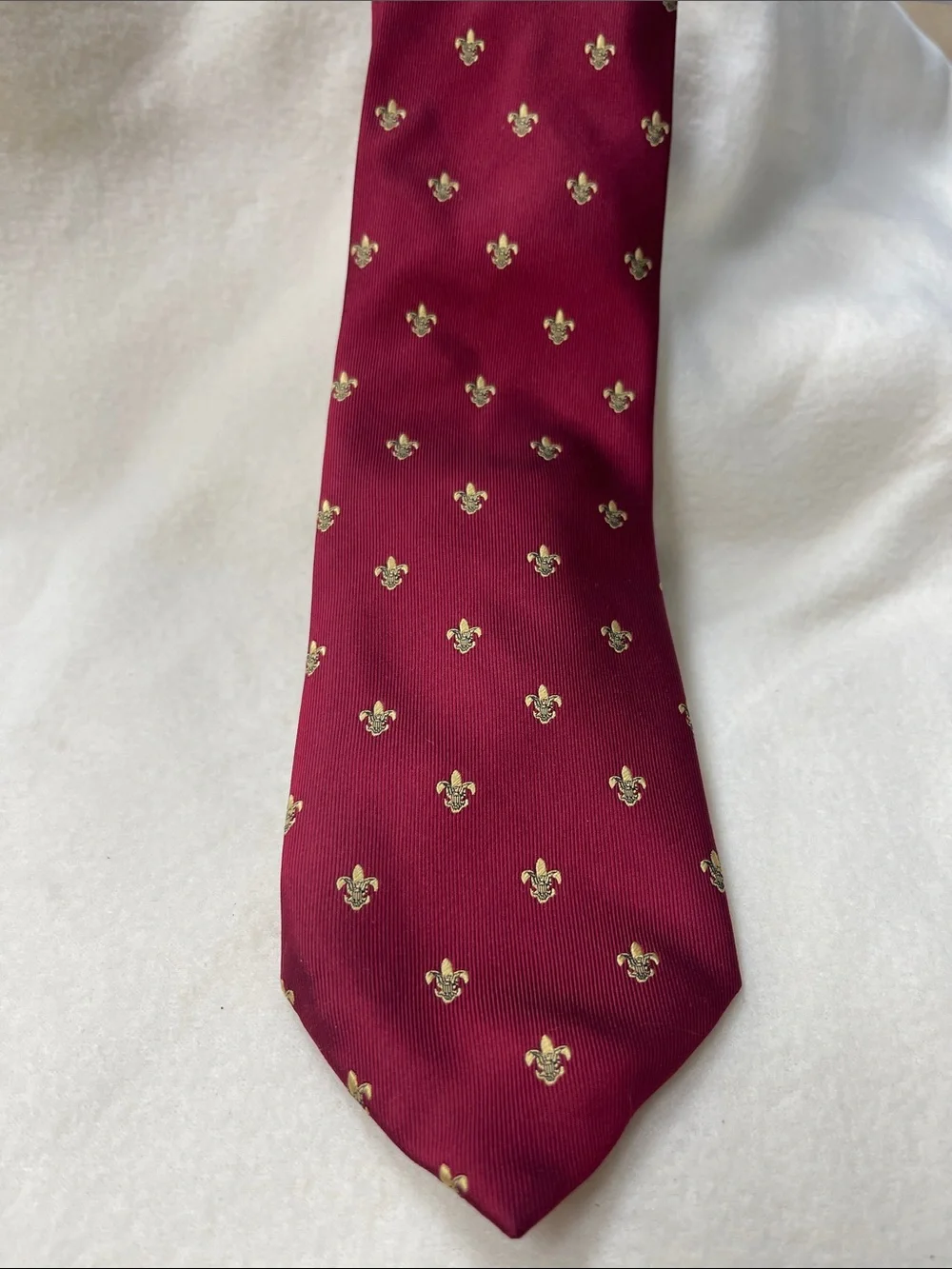 Boy Scouts Men's Burgundy Silk Tie -
